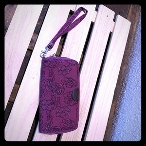 Traveling Purple Floral Wallet